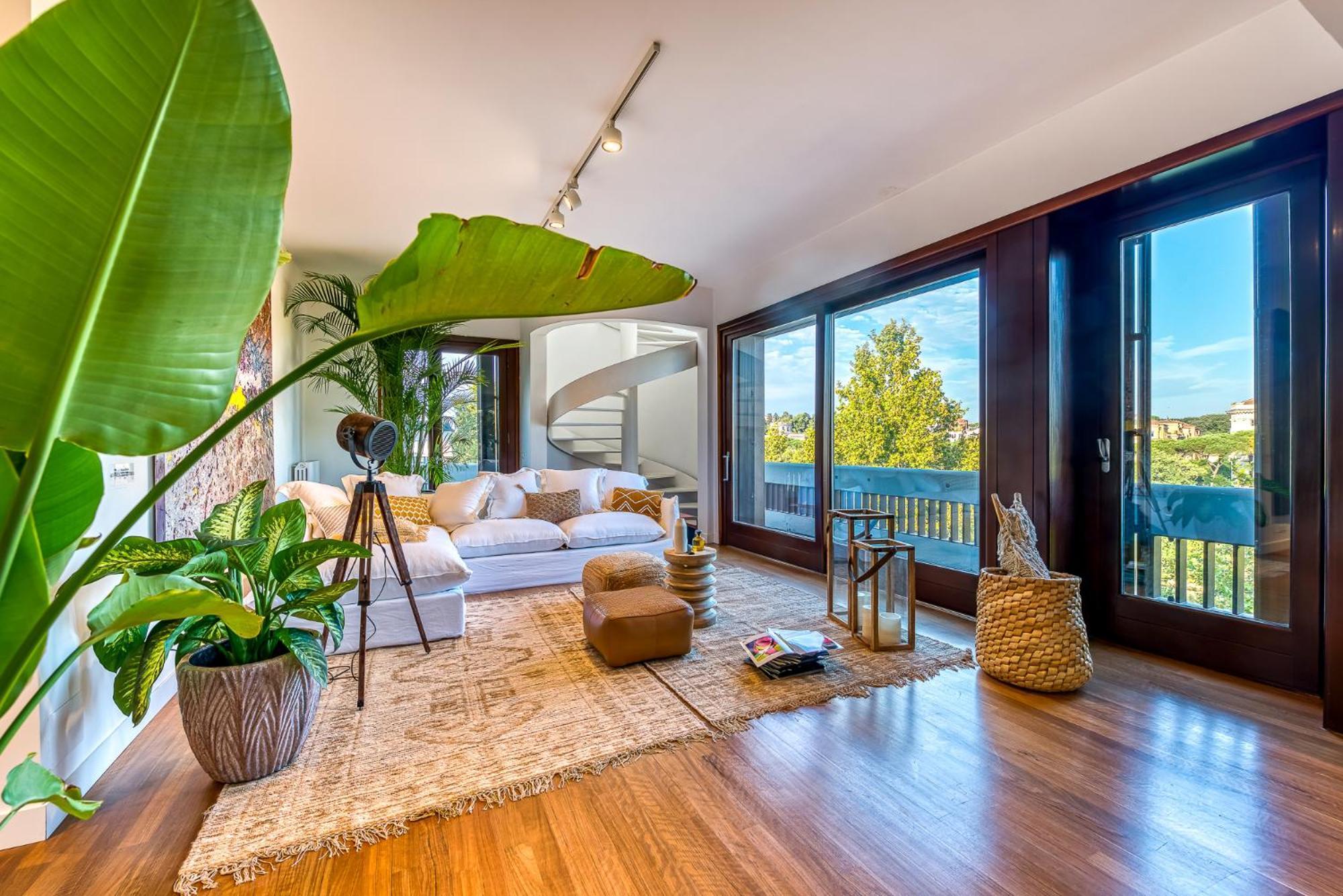 Skylife Art Gallery Loft - Riverfront Art Sanctuary Apartment Rome